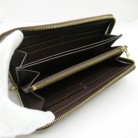 Louis Vuitton Zippy Wallet round long canvas Damier brown - Picture 5 of 10